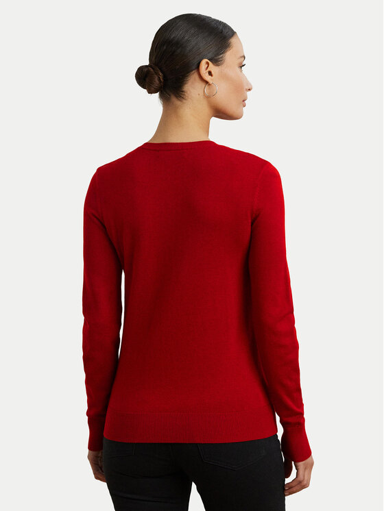 LAUREN RALPH LAUREN LAUREN RALPH LAUREN Pulover 200919114016 Rdeča Slim Fit