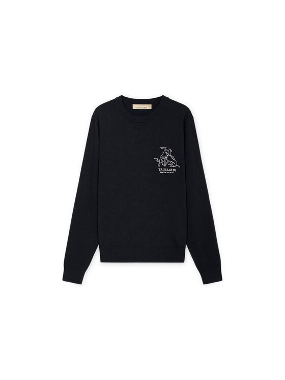 Trussardi Trussardi Sweter M0628000067N034 Niebieski Regular Fit