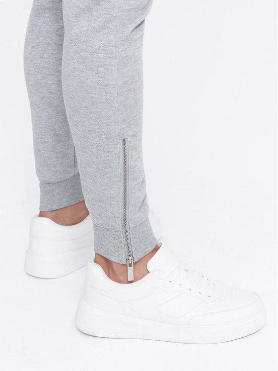 Ombre Ombre Teplákové kalhoty OM-PASK-22FW-004 Šedá Regular Fit