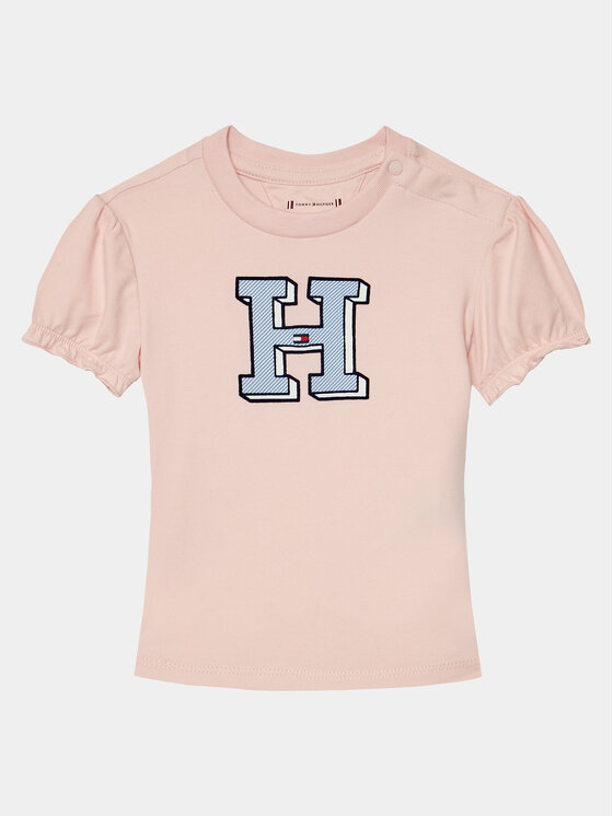 Tommy Hilfiger Tricou Ithaca KN0KN01873 Roz Regular Fit