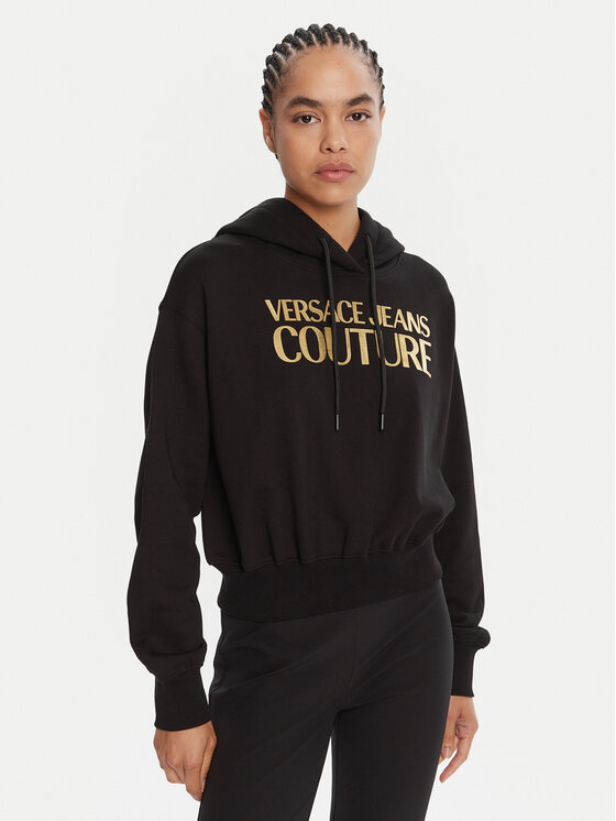 Versace Jeans Couture Versace Jeans Couture Μπλούζα 79HAIT02 CF01T Μαύρο Regular Fit