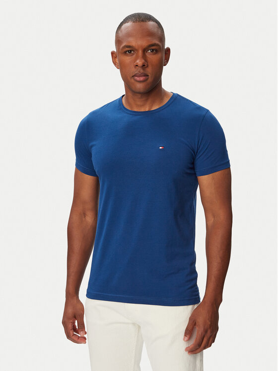 Tommy Hilfiger Tricou MW0MW10800 Albastru Slim Fit