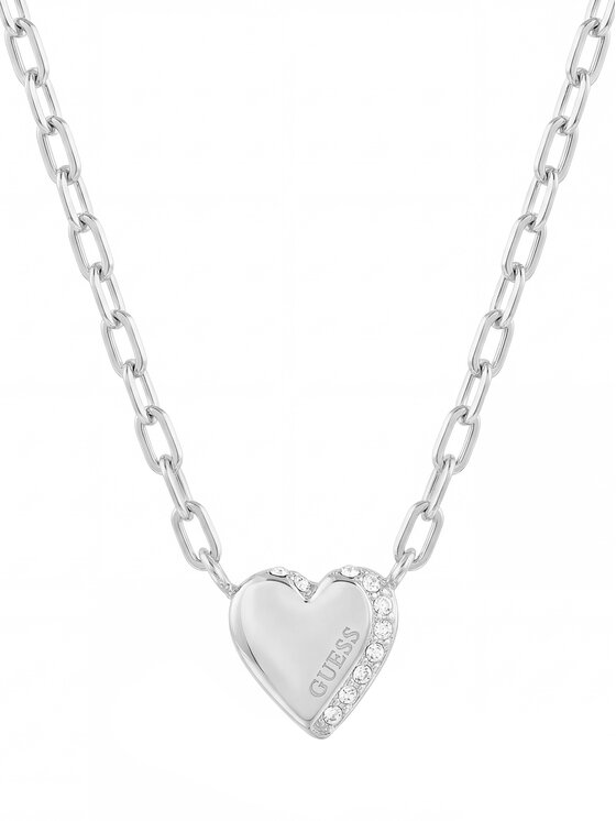 Guess Guess Naszyjnik JUBN06 087JW Srebrny