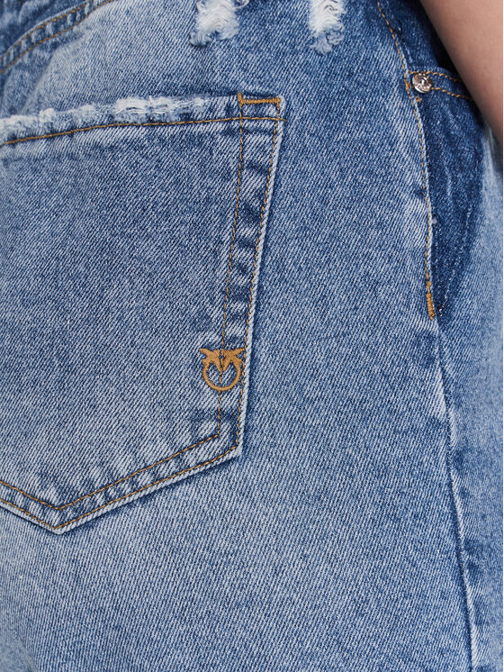 PINKO Pinko Džinsai Flexi Maddie 100232 A0FX Mėlyna Mom Fit