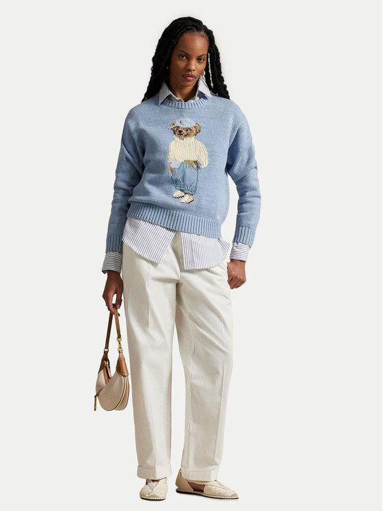 Polo Ralph Lauren Polo Ralph Lauren Sweter 211965767001 Błękitny Relaxed Fit