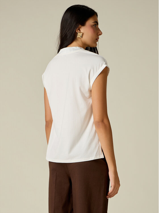 Oltre Oltre Koszula G268J304555N011 Kremowy Regular Fit