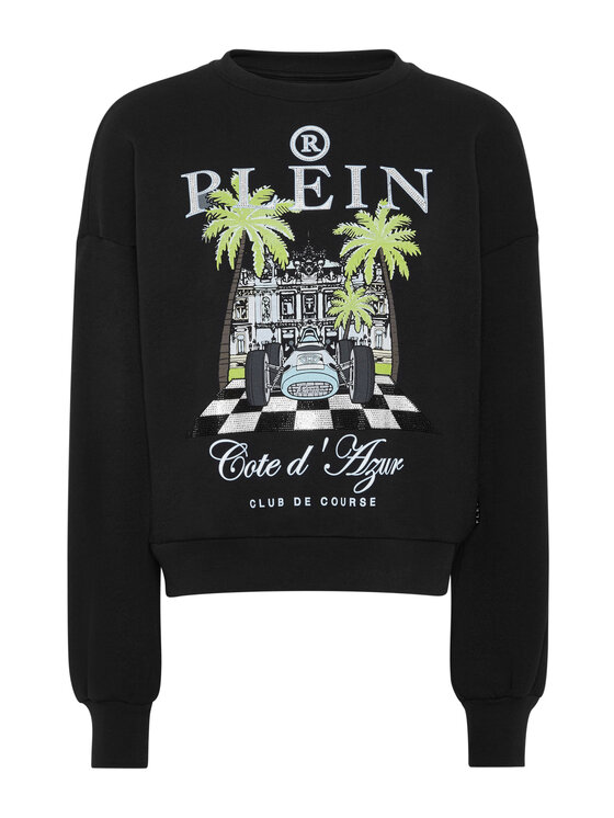 PHILIPP PLEIN PHILIPP PLEIN Bluza 24893 Czarny Regular Fit