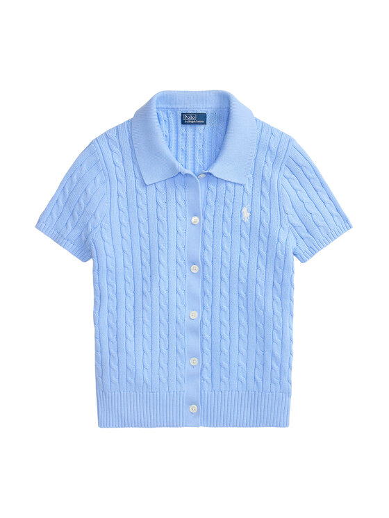 Polo Ralph Lauren Polo Ralph Lauren Kardiganas 211963486500 Šviesiai mėlyna Slim Fit