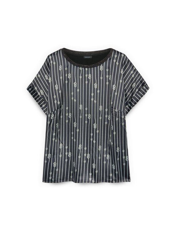 Fiorella Rubino Fiorella Rubino T-shirt G04WL008933N0Z3 Nero Regular Fit