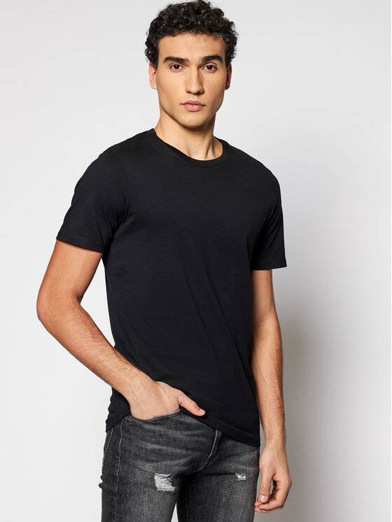 Jack&Jones T-krekls Orrganic Basic 12156101 Melns Slim Fit