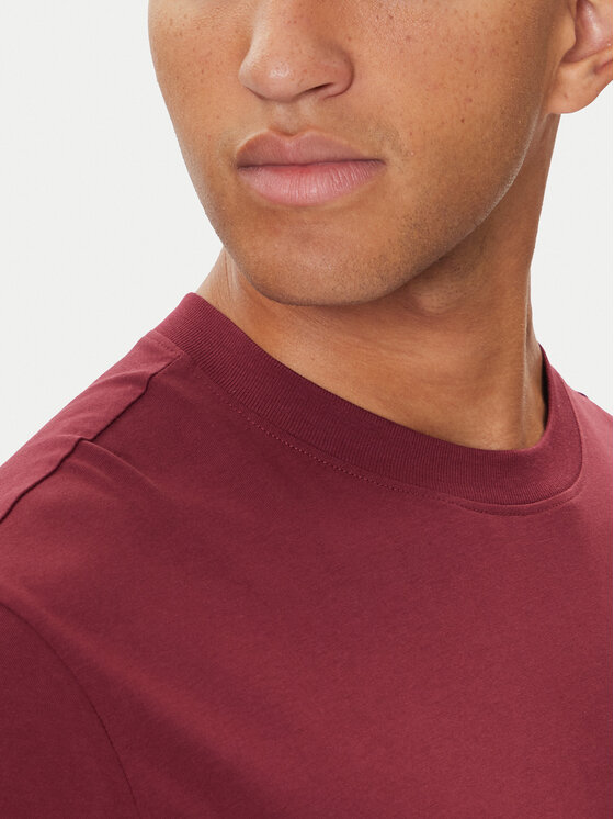 United Colors Of Benetton United Colors Of Benetton Majica z dolgimi rokavi 30964M021 Bordo rdeča Regular Fit