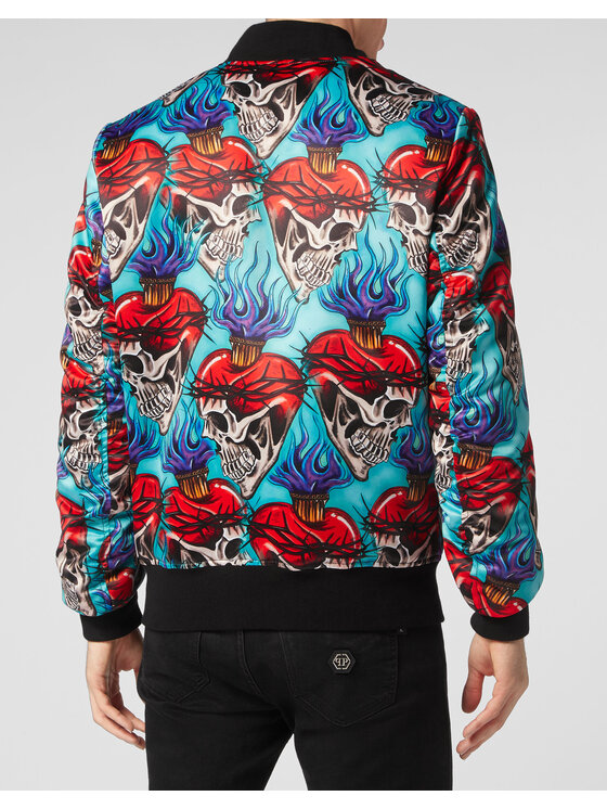 PHILIPP PLEIN PHILIPP PLEIN Bomber 4139 Turchese Regular Fit