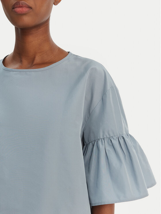 Weekend Max Mara Weekend Max Mara Bluzka Break 2615111152 Błękitny Loose Fit