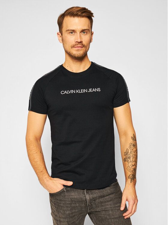 Calvin Klein Jeans T-shirt J30J315983 Nero Regular Fit • Modivo.it