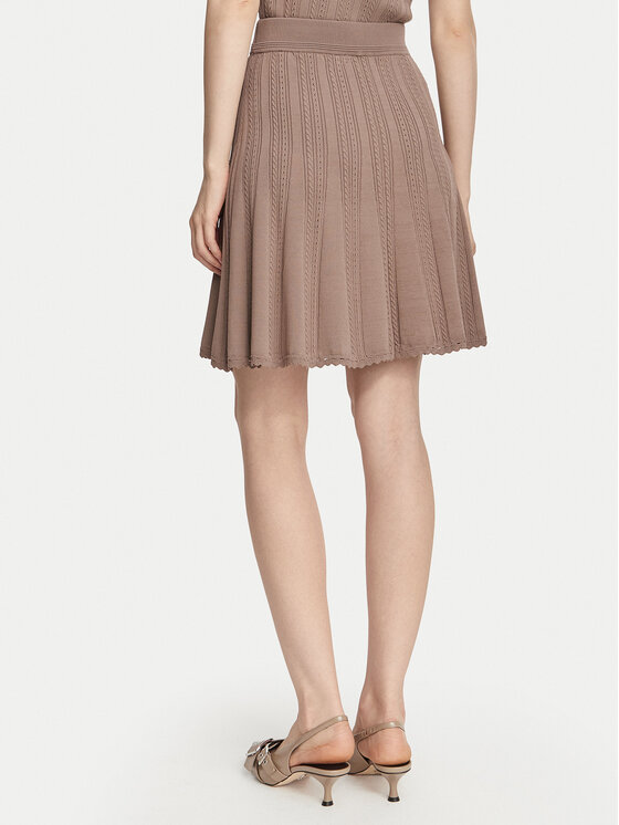 Guess Guess Φούστα mini W6YD21 Z0971 Σκούρο μπεζ Regular Fit