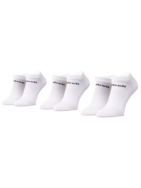 Set de 3 perechi de șosete joase unisex Reebok Act Core Low Cut Sock 3P GH8228 White