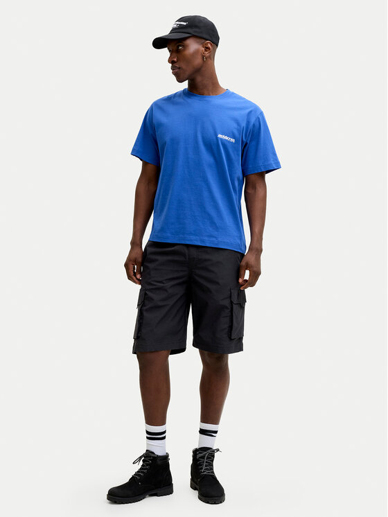 Jack & Jones Jack & Jones Stoffshorts Cole Ivan 12288611 Schwarz Regular Fit