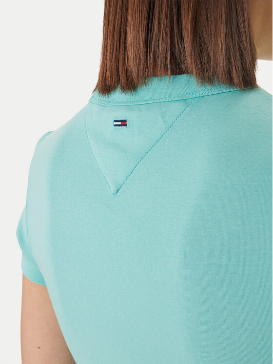 Tommy Jeans Tommy Jeans Тишърт DW0DW22302 Зелен Slim Fit