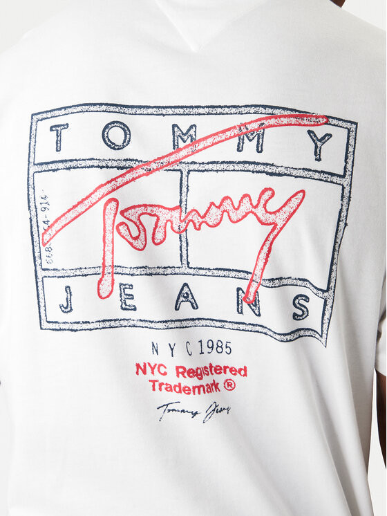 Tommy Jeans Tommy Jeans Tričko DM0DM22319 Écru Regular Fit
