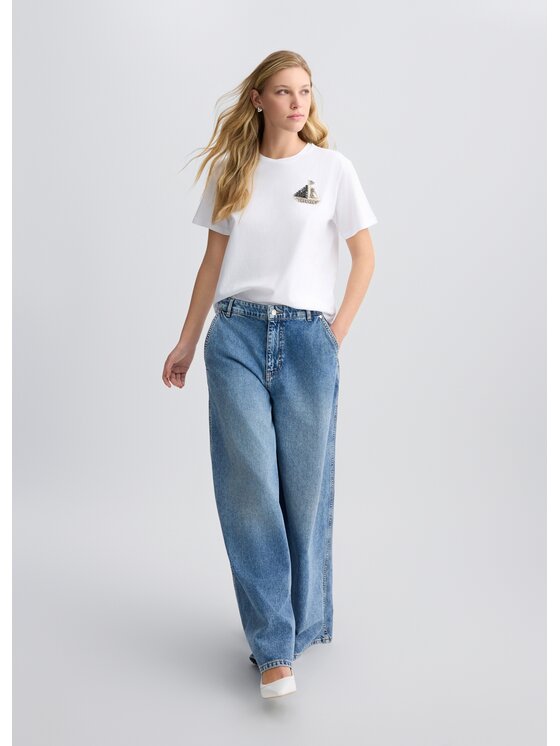 Liu Jo Liu Jo T-shirt CA5371J6308M9371 Bianco Regular Fit