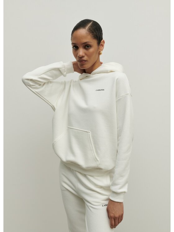La Mania La Mania Bluza TRACK Biały Basic Fit