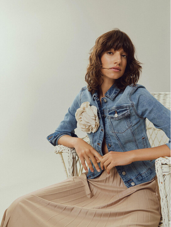Vila Vila Giacca di jeans Show 14088911 Blu Regular Fit
