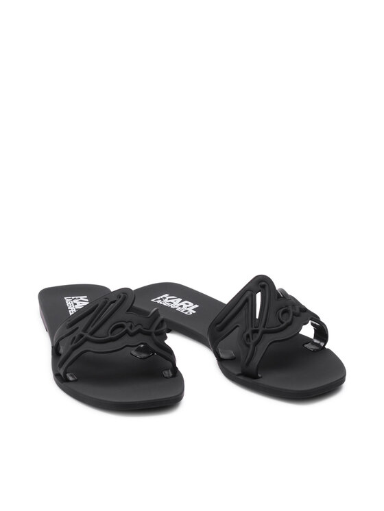 KARL LAGERFELD KARL LAGERFELD Şlapi KL80008 Negru