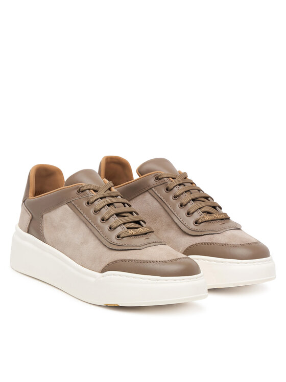 Max Mara Max Mara Sneakersy Isuede 2624766031 Szary jasny