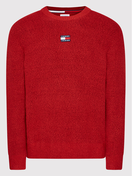 Tommy Jeans Tommy Jeans Maglione Solid Badge DM0DM11341 Rosso Relaxed Fit