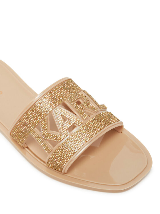 KARL LAGERFELD KARL LAGERFELD Šľapky Jelly III KL80005S Zlatá