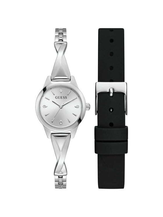Guess Guess Hodinky GW0951L1 Stříbrná