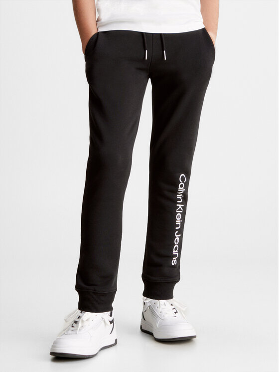 Calvin Klein Jeans Calvin Klein Jeans Donji dio trenerke Logo IU0IU00604 Crna Regular Fit