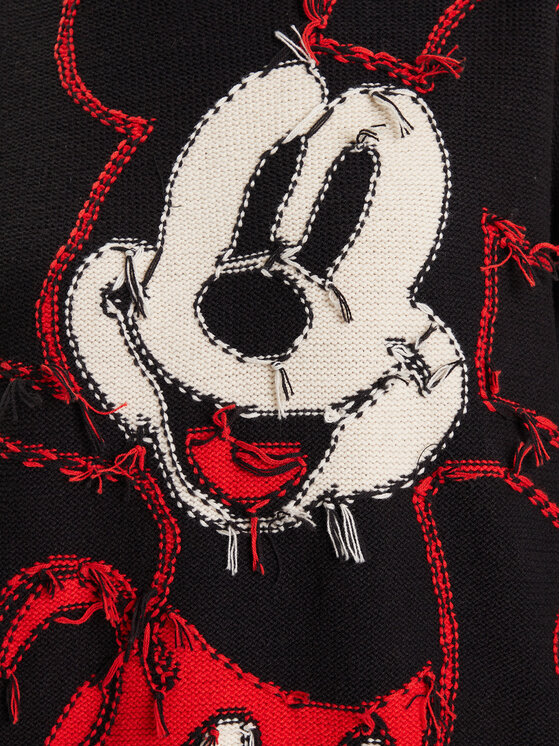 Desigual Desigual Μπλούζα Hello Mickey 25WWSK14 Μαύρο Regular Fit
