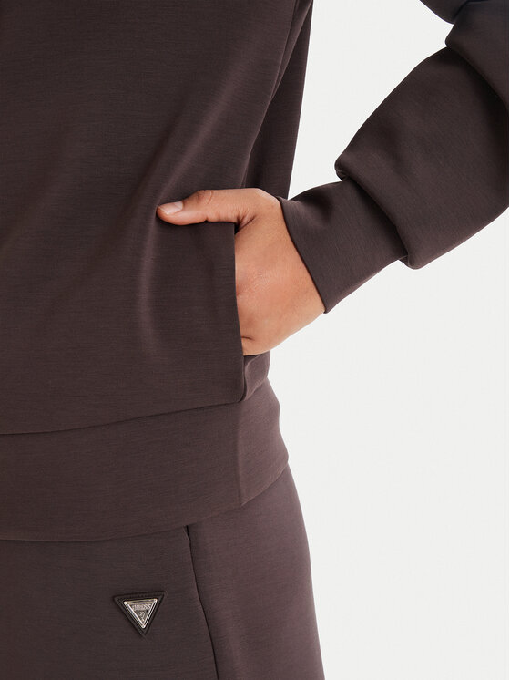 Guess Guess Džemperis ar kapuci V4YQ06 KCAY2 Brūns Regular Fit