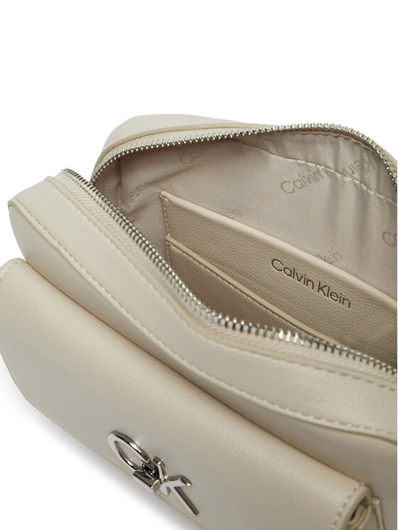 Calvin Klein Calvin Klein Torebka Re-Lock Camera K60K612538 Écru
