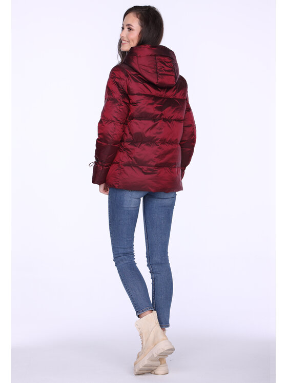 Perso Perso Dámská bunda BLH220043F Bordó Regular Fit