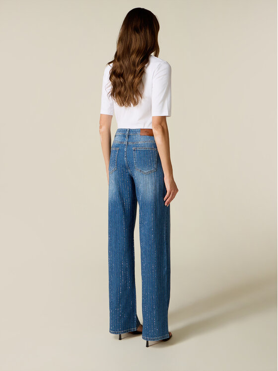 Oltre Oltre Jeans P416R009367N024 Blu Regular Fit