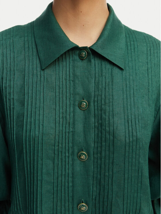 Luisa Spagnoli Luisa Spagnoli Vestito chemisier Pasotto 543083 Verde scuro Regular Fit