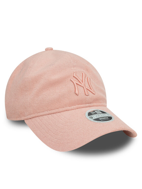 New Era New Era Czapka z daszkiem New York Yankees Towelling 9Twenty 60595347 Różowy