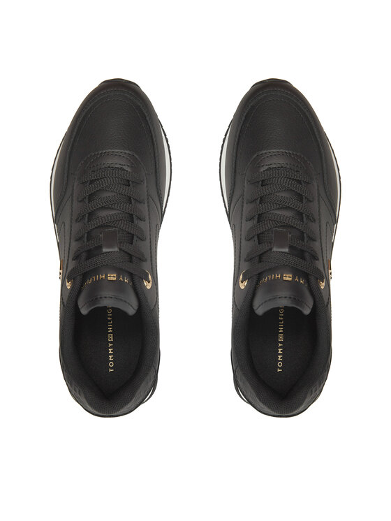 Tommy Hilfiger Tommy Hilfiger Sneakersy Elevated Essent Runner Monogram FW0FW08285 Czarny