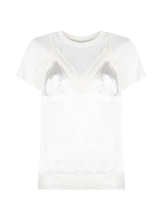 PINKO Pinko T-Shirt 1C10BP 8359 | Rex Biały Regular Fit