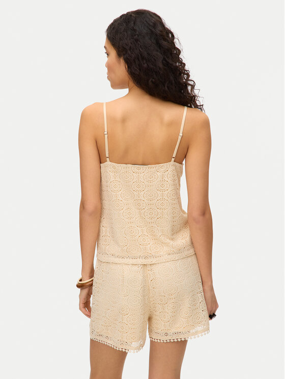 Vero Moda Vero Moda Top Maya 10325031 Beżowy Regular Fit