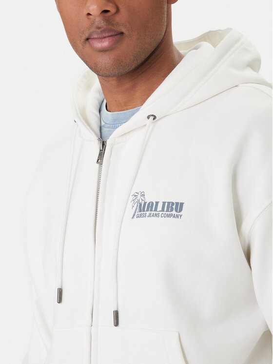 Guess Jeans Guess Jeans Felpa M6GQB6 KCPR1 Bianco Boxy Fit