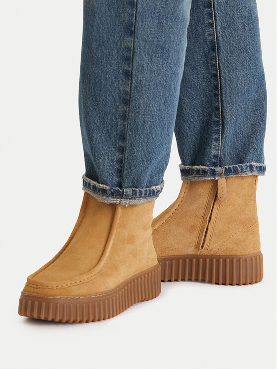 Clarks Clarks Botki Torhill Cozy 26182911 Brązowy