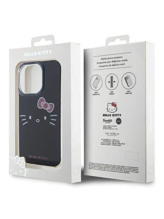 Hello Kitty Hello Kitty Etui na telefon iPhone 14 Pro Czarny