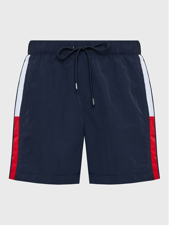 Tommy Hilfiger Tommy Hilfiger Плувни шорти UM0UM02730 Тъмносин Slim Fit