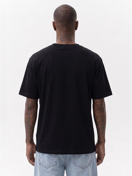 MyStars MyStars T-Shirt Longboard 132430 Czarny Regular Fit