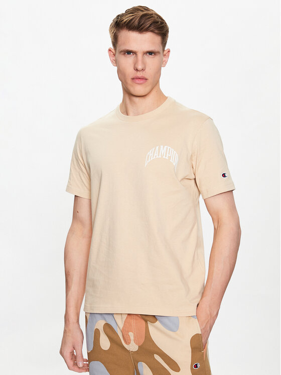 Champion T-shirt 218521 Bež Regular Fit