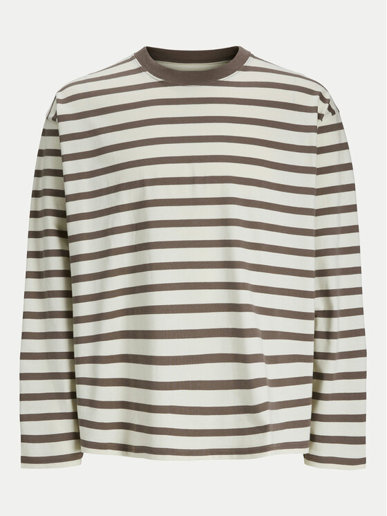 Jack&Jones Jack&Jones Pikkade varrukatega T-särk Islington 12273202 Beež Loose Fit