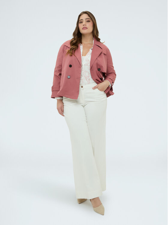 Fiorella Rubino Fiorella Rubino Cappotto invernale 8004T000352N006 Rosa A-Line Fit